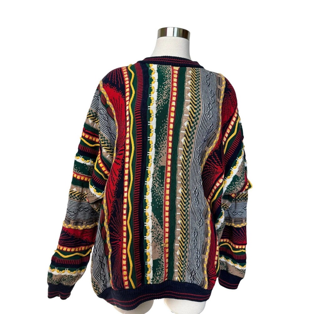 Coogi Mens Sweater -Missing Tag- Cotton Colorful - XL/XXL